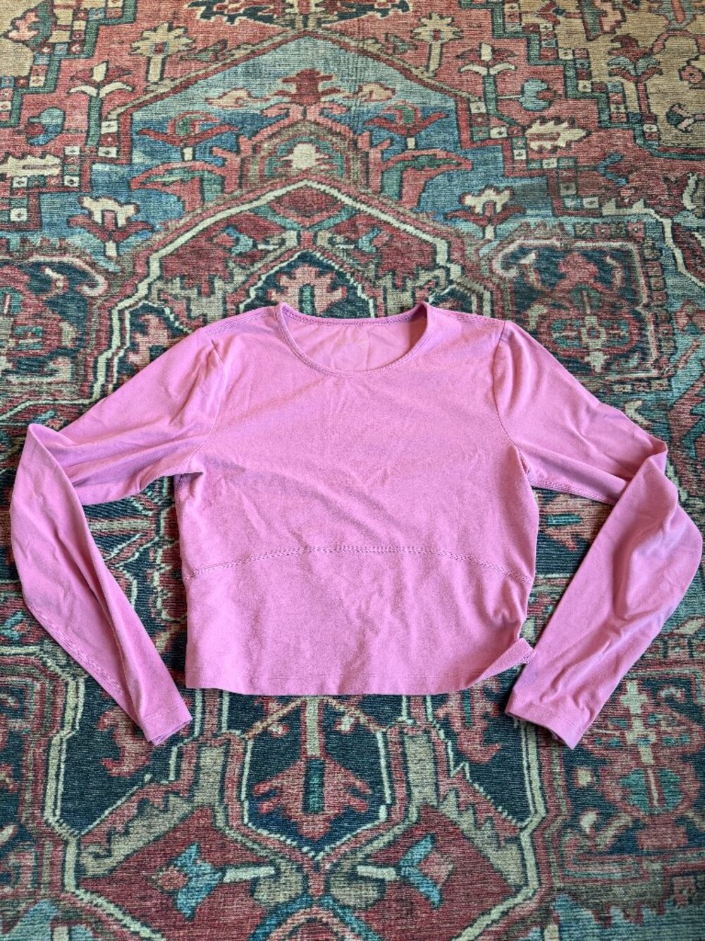 Aritzia butter long sleeve top pink large